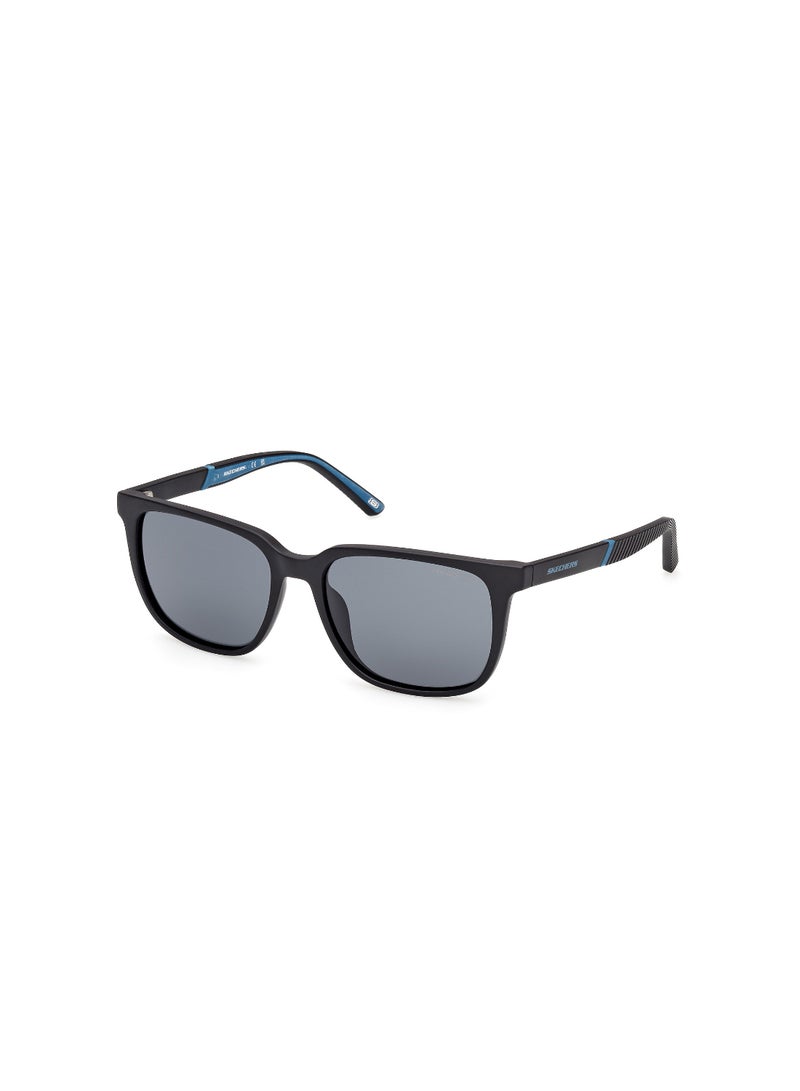 SKECHERS نظارات شمسية مربعة للرجال من سكيشرز SE0015602D56 بإطار كامل - Image 1